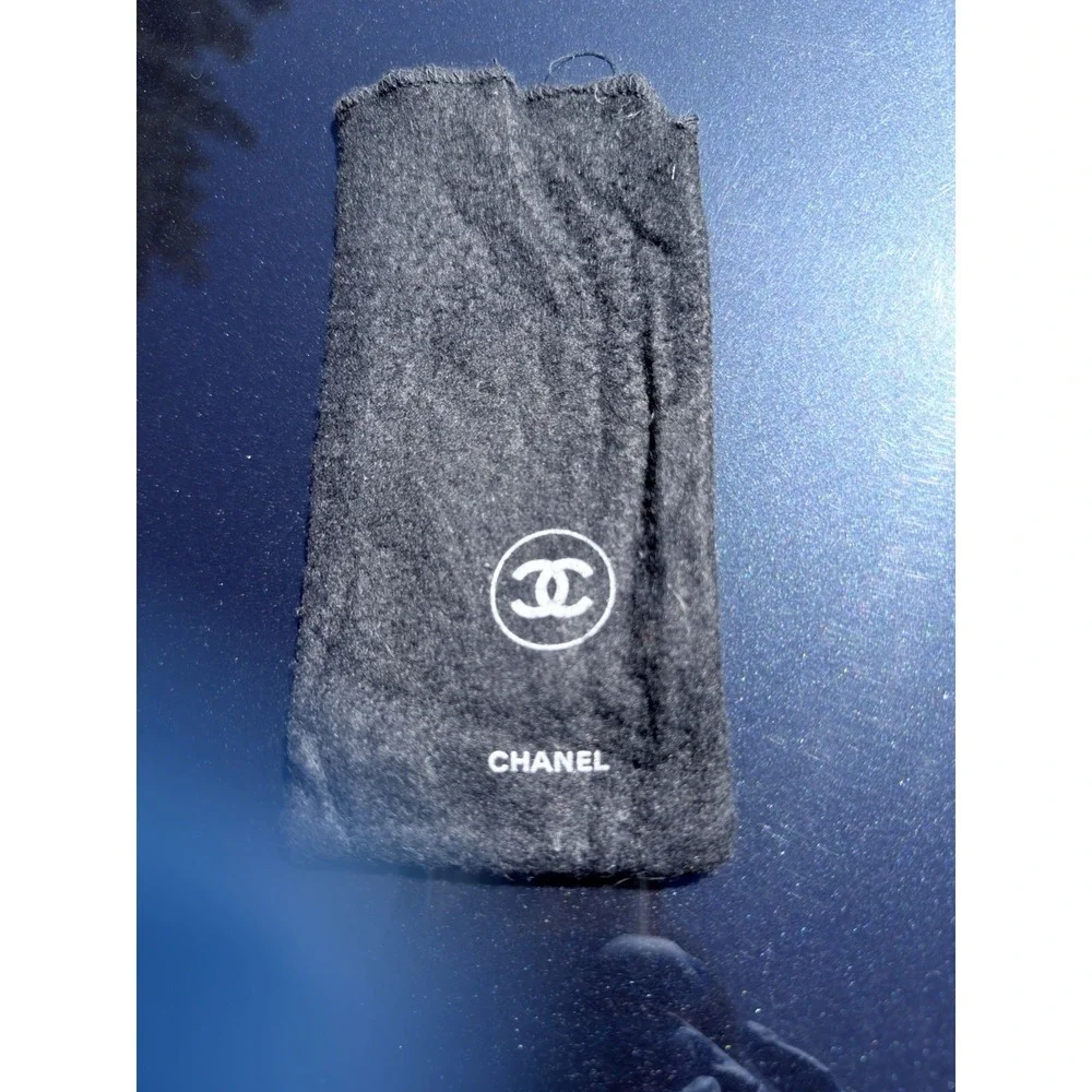 Chanel Black Dust Bag Pouch Small Authentic‎ Logo Storage Case